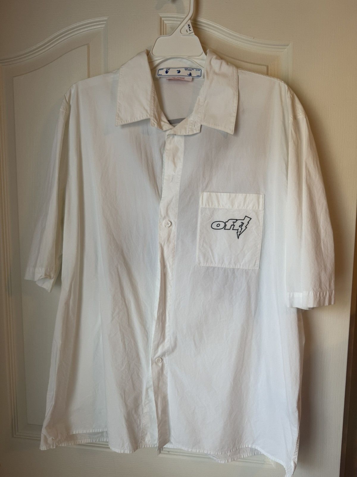Off-White × Virgil Abloh Off-white oversized button up Size US XL / EU 56 / 4 - 1 Thumbnail