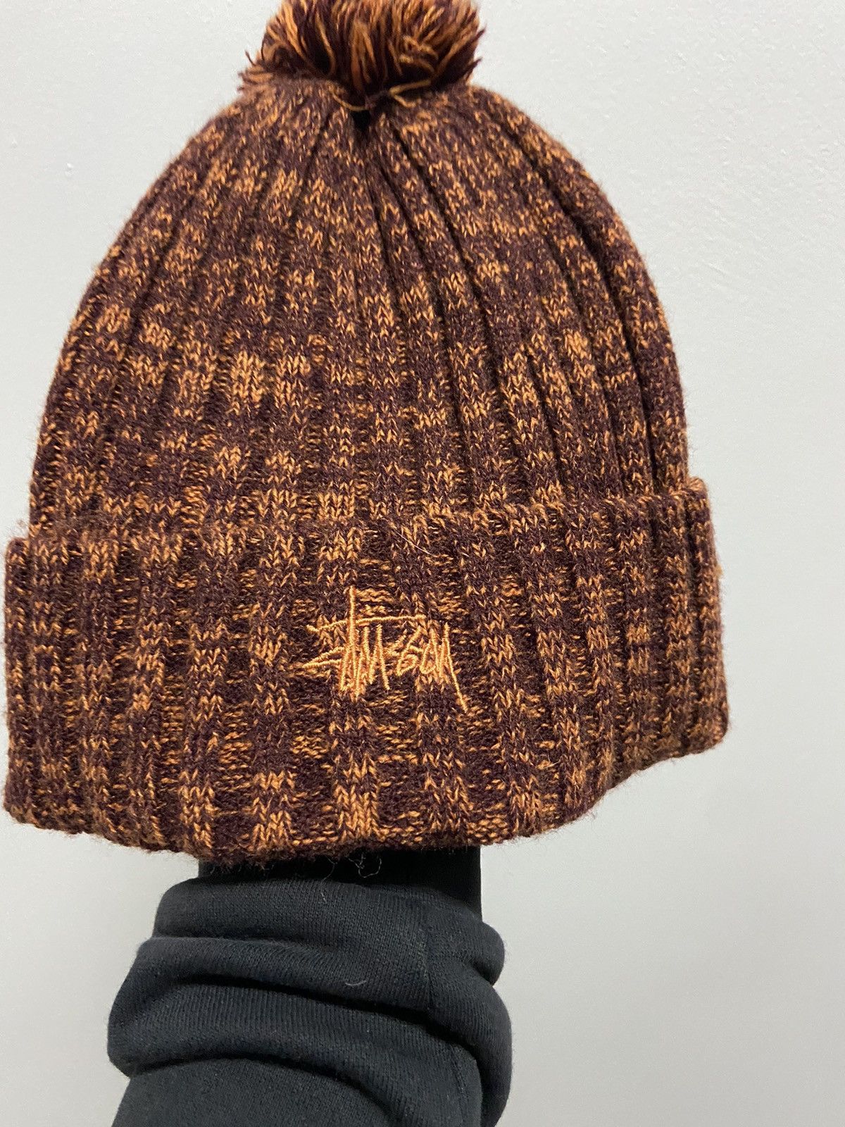 Stussy × Vintage Stussy Hat Vintage beanie Small Logo knitted vintage Size ONE SIZE - 2 Thumbnail