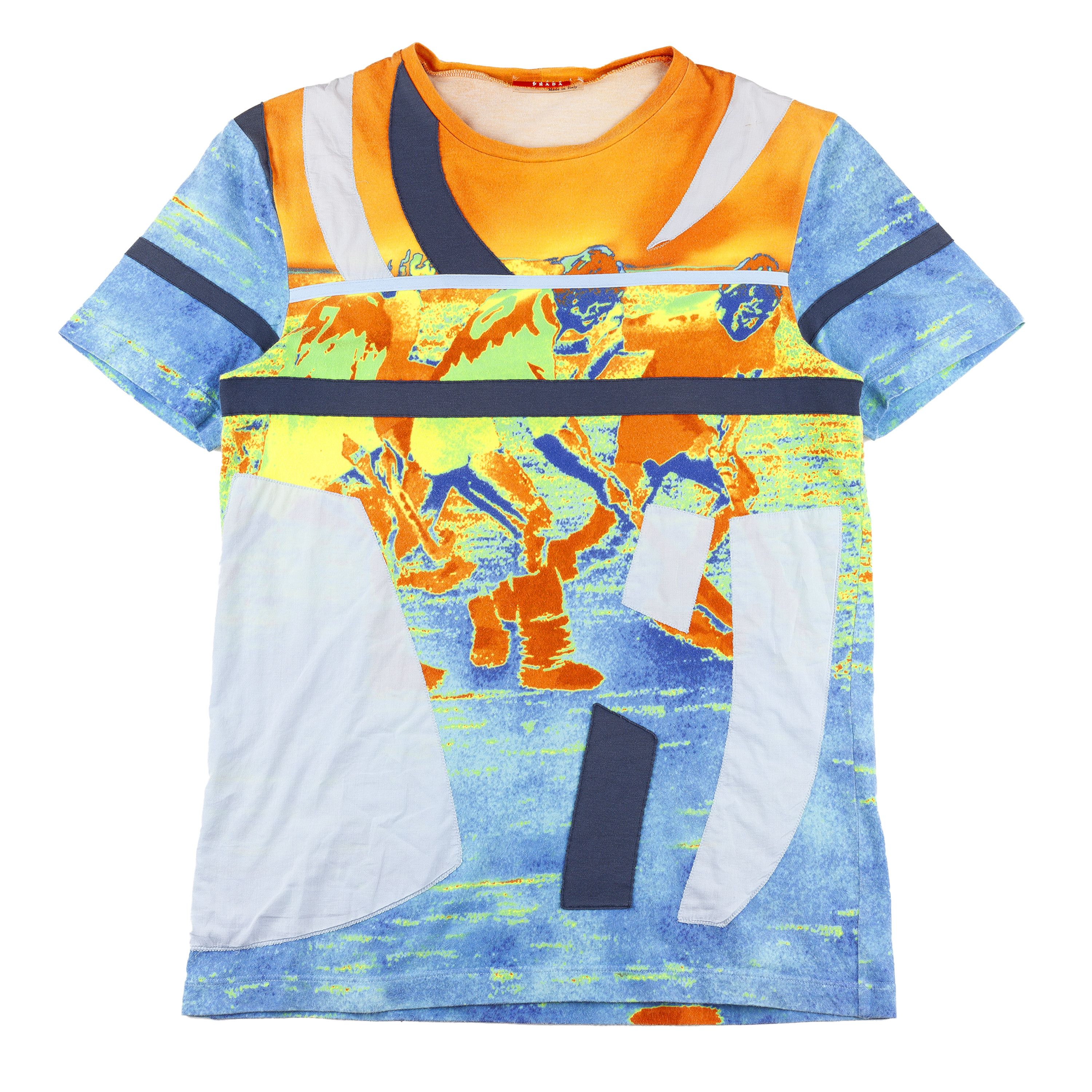 Prada Thermal Colorful Sport Vintage T-Shirt (S)
