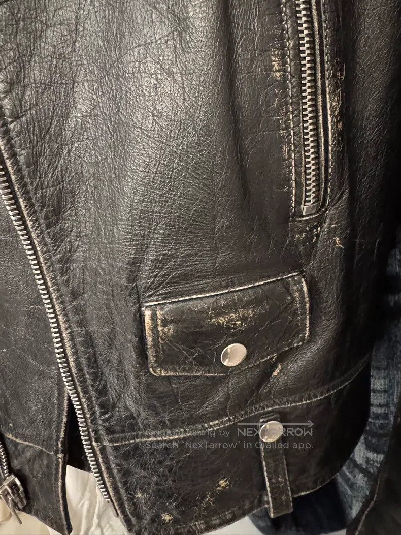 Saint Laurent Paris Saint Laurent Paris Distressed L01 Cowhide Leather Jacket Size US M / EU 48-50 / 2 - 5 Thumbnail