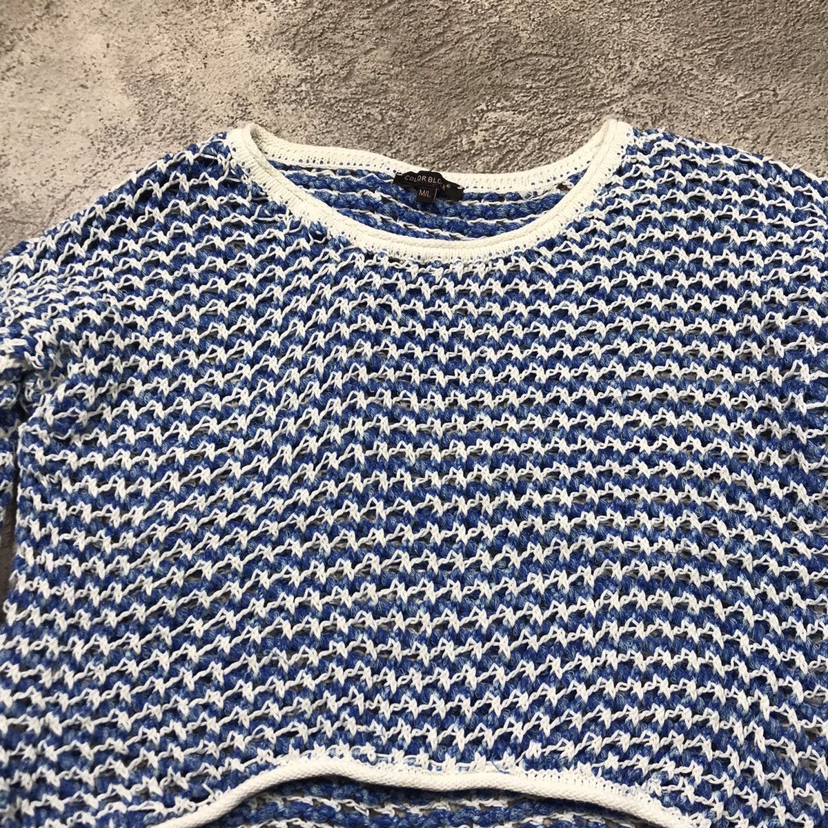 Vintage Vintage 90s Abstract Knit Sweater Oversized Grunge Y2K M Size M / US 6-8 / IT 42-44 - 3 Thumbnail