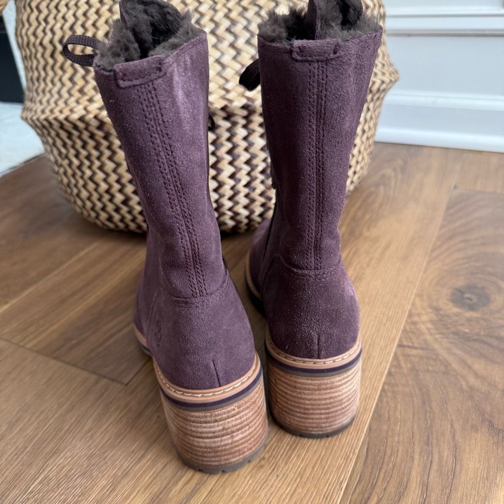 Timberland NWOB Timberland Sienna High Waterproof Mid Boots Dark Purple Size US 8.5 / IT 38.5 - 5 Thumbnail