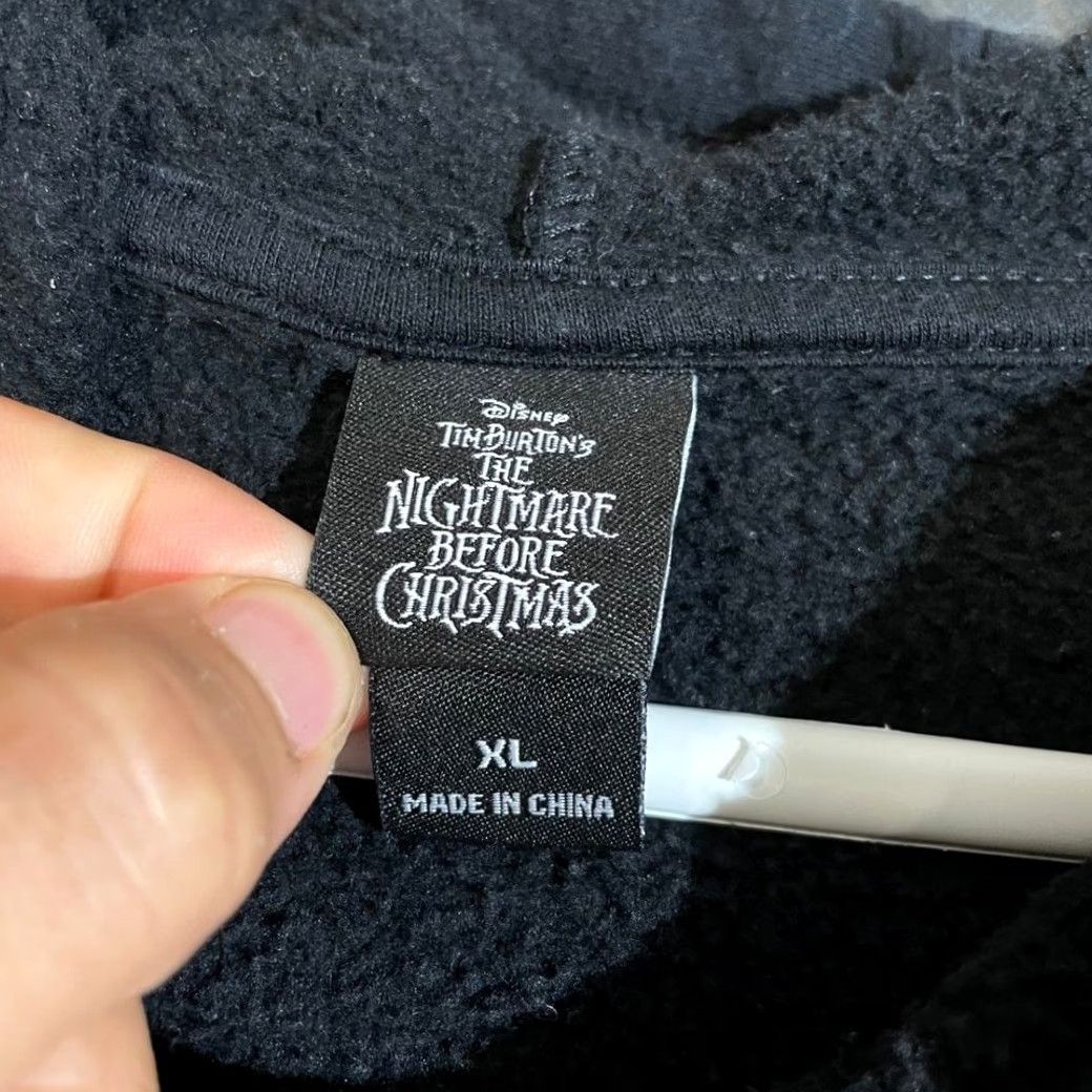 Disney Disney The Nightmare Before Christmas Black Jack Skellington Graphic Hoodie Sweater Men XL Hoodie Size US XL / EU 56 / 4 - 2 Thumbnail