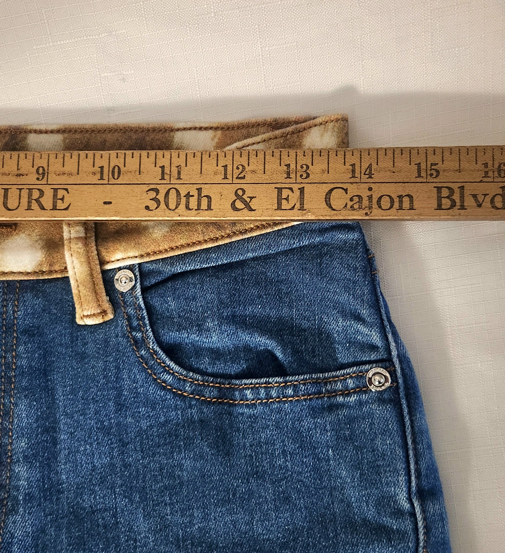 Burberry × Designer Burberry Bambi Ladies 26 Waisted Logo Patch Mid-rise Skinny Size 26" / US 2 / IT 38 - 6 Thumbnail