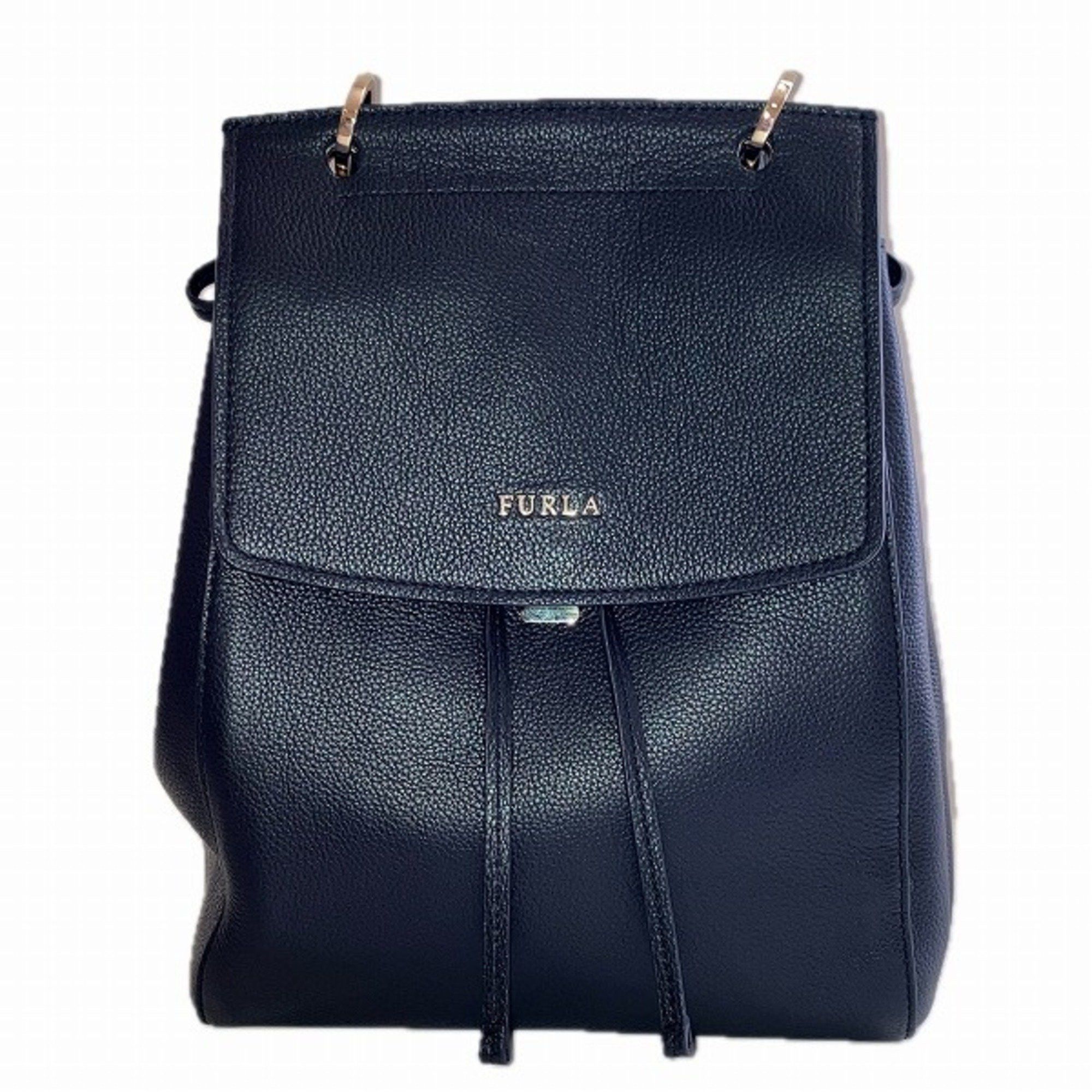 Furla FURLA Anita Black Calf Leather Bag Backpack for Women Size ONE SIZE - 1 Thumbnail