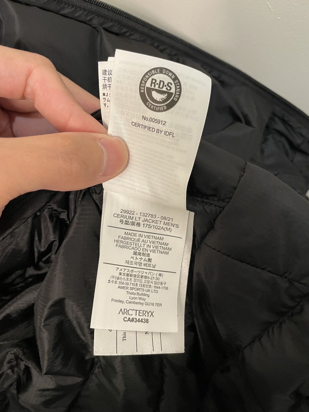 Arc'teryx Arc'teryx Cerium LT Jacket Mens Size US M / EU 48-50 / 2 - 7 Thumbnail