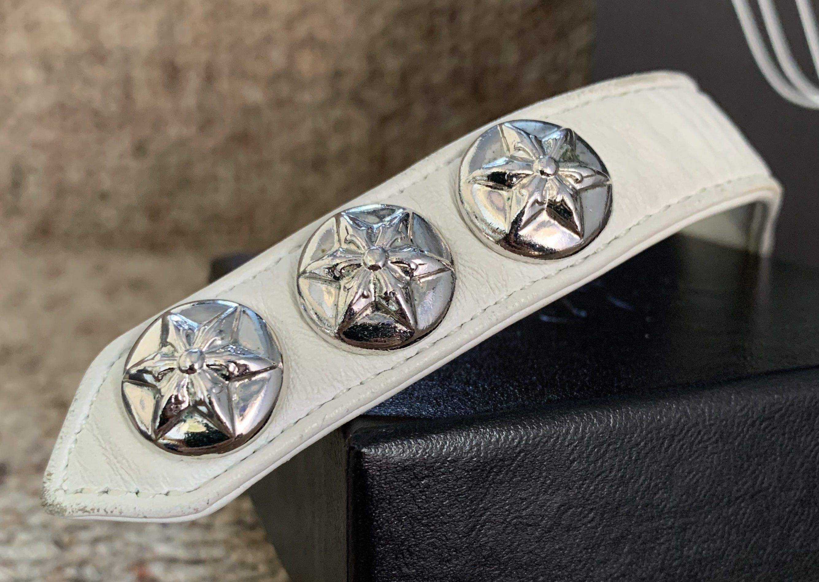 Chrome Hearts Chrome Hearts Adjustable Leather Silver Snap Bracelet + Box Size ONE SIZE - 7 Thumbnail