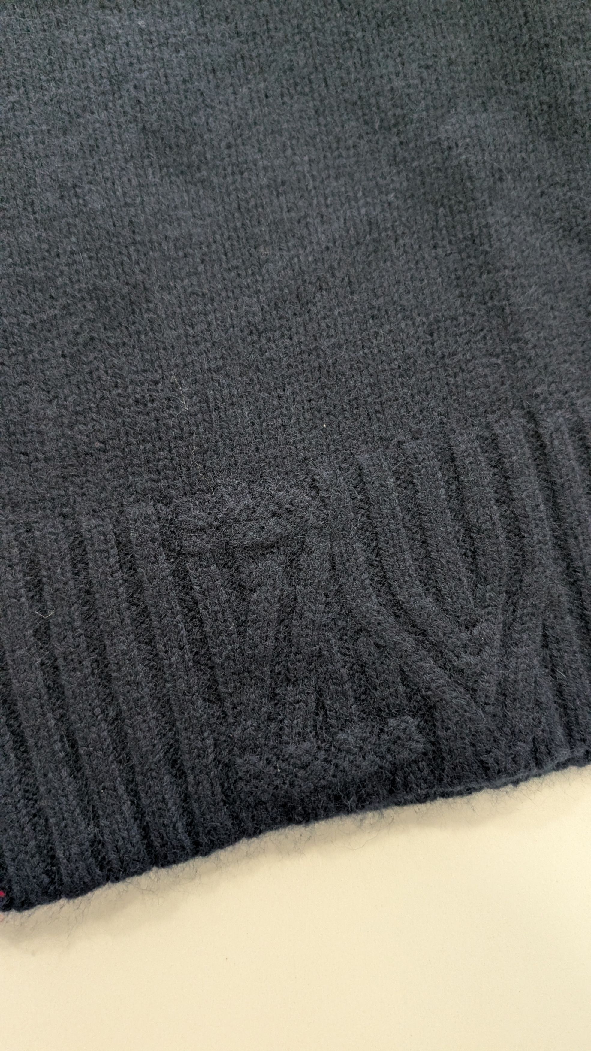 Zadig & Voltaire ZADIG & VOLTAIRE Darcy Wool Cashmere Vest Navy Red M/L Size M / US 6-8 / IT 42-44 - 7 Thumbnail
