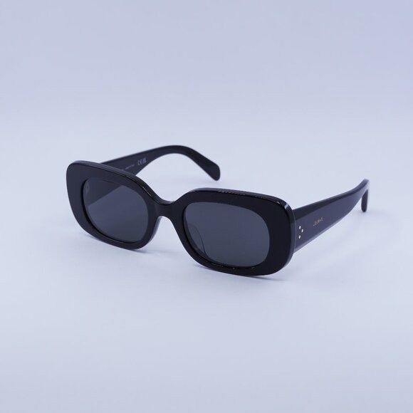 Celine Celine CL40287U 01A Sunglasses Black Rectangle Frame Size ONE SIZE - 2 Thumbnail