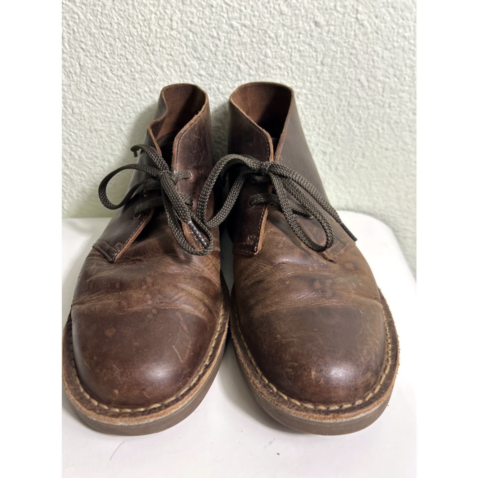 Clarks Clarks Bushacre 15522 Brown Leather Chukka Boots Men Size 7.5 M Size US 8 / EU 41 - 6 Thumbnail