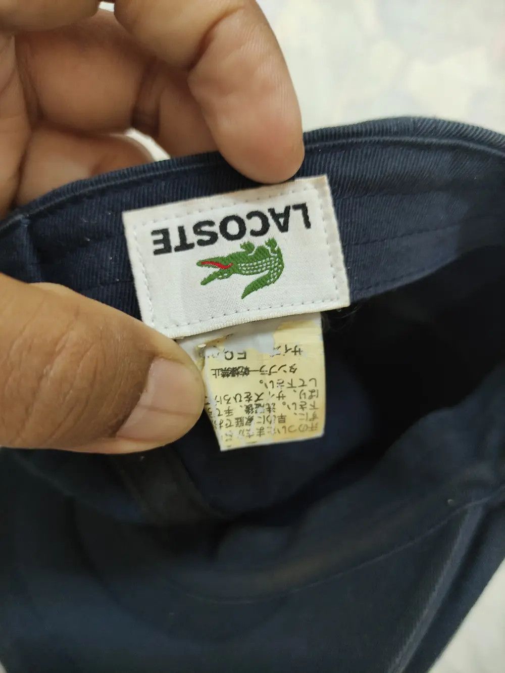 Lacoste LACOSTE VINTAGE BARETTA HAT DISTRESSED SUNFADED Size ONE SIZE - 7 Thumbnail