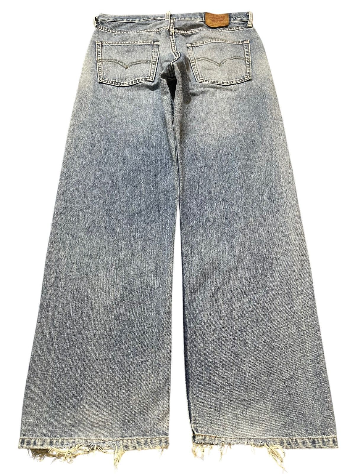 Levi's Vintage 80s Levis 503 Blue Faded Wash Distress Baggy Jeans Size US 32 / EU 48 - 2 Thumbnail