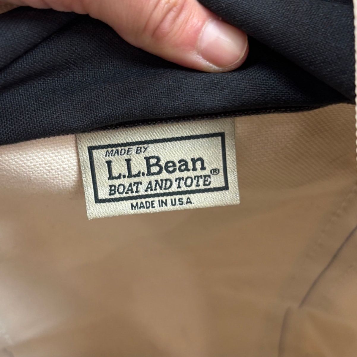L.L. Bean × Vintage Vintage 90s LL Bean Boat and Tote Zip Top Mini Tote 17x12 Size ONE SIZE - 8 Thumbnail