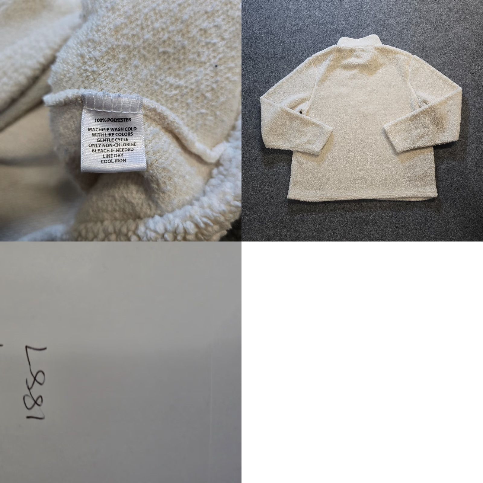 Vintage U Mass Lowell Sweatshirt Mens XL White Embroidered Fleece 1/4 Zip Casual Size US XL / EU 56 / 4 - 8 Thumbnail