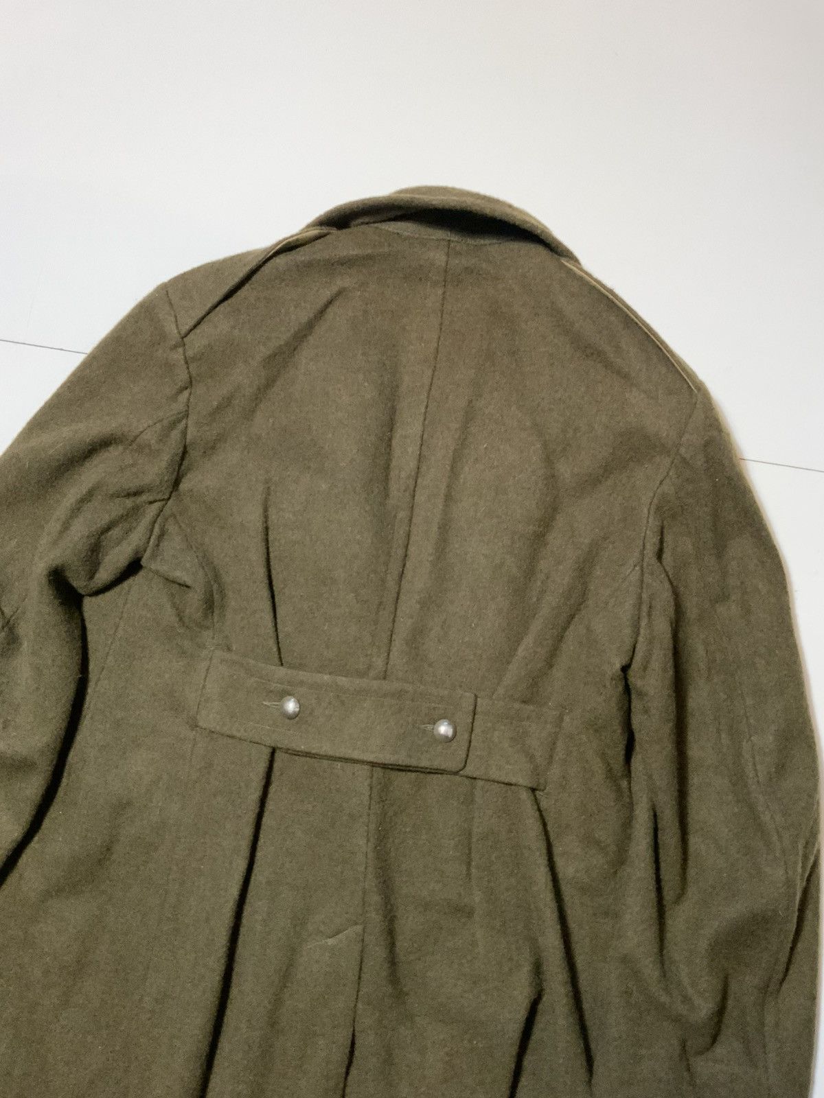 Vintage Vintage 40s 50s WWII Era French Military Wool Coat Overcoat Size US S / EU 44-46 / 1 - 7 Thumbnail