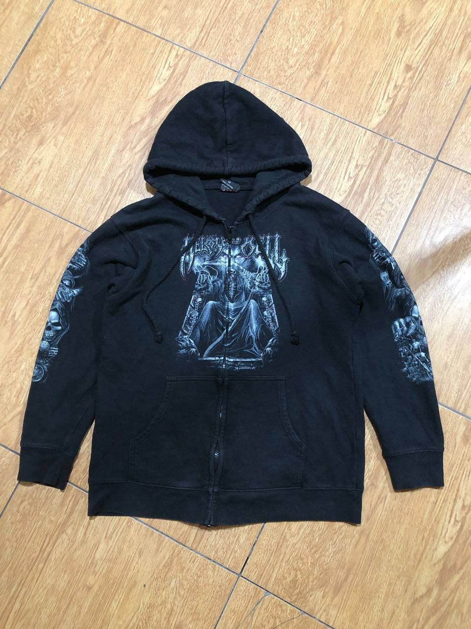 Vintage JapaneJapanese Brand WILD Vintage Y2K Printed Zip Hoodie Size US M / EU 48-50 / 2 - 9 Thumbnail