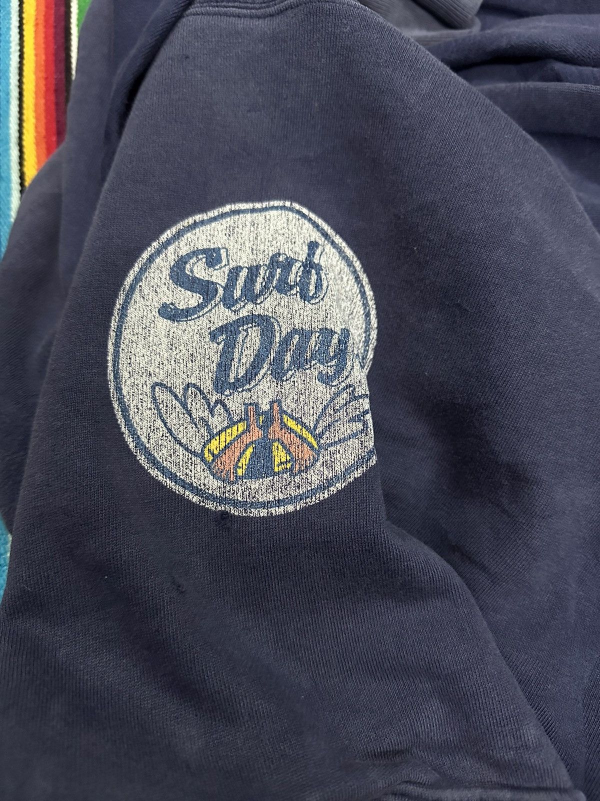 Sun Surf 💥Surf Style💥 vintage surf day nice blue faded hoodies 💥 Size US M / EU 48-50 / 2 - 8 Thumbnail