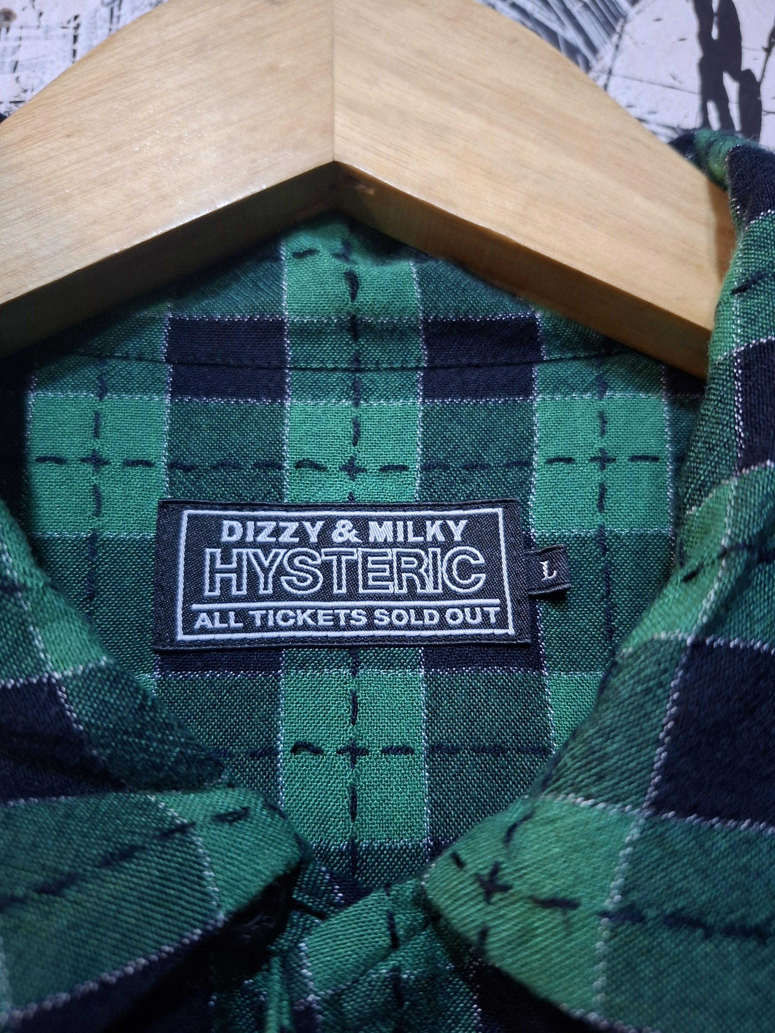Hysteric Glamour HYSTERIC GLAMOUR KINKY PLAID CHECKERED BUTTON UP SHIRT Size US L / EU 52-54 / 3 - 8 Thumbnail