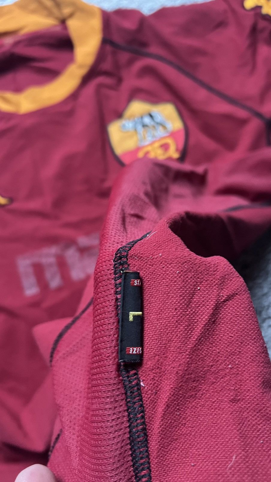 Kappa 2002-2003 AS Roma Italy🇮🇹 mazda kappa gara jersey vintage Y2K Size US L / EU 52-54 / 3 - 4 Thumbnail
