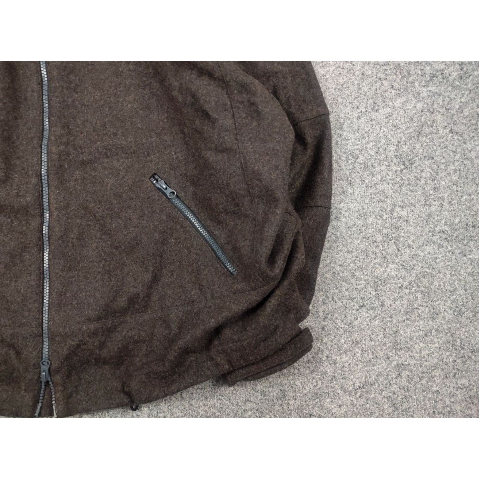 Vintage Loden by lodenwalker Austria Design 1434 reine schurwolle Hooded jacket, Wool, Brown, 3XL, Men Size US XXL / EU 58 / 5 - 7 Thumbnail