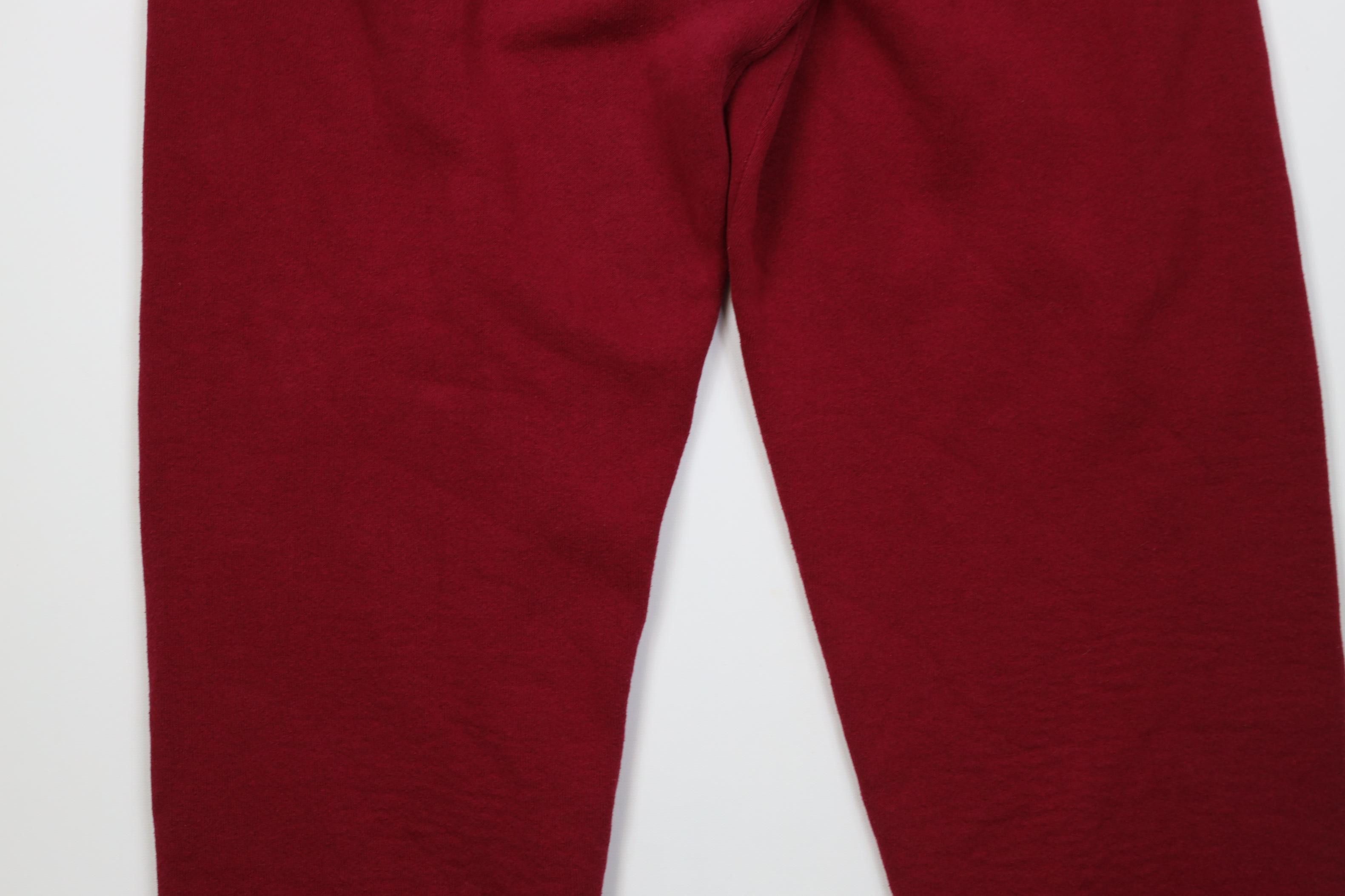 Vintage Vintage 90s Streetwear Cuffed Sweatpants Joggers Red USA Size US 36 / EU 52 - 11 Thumbnail