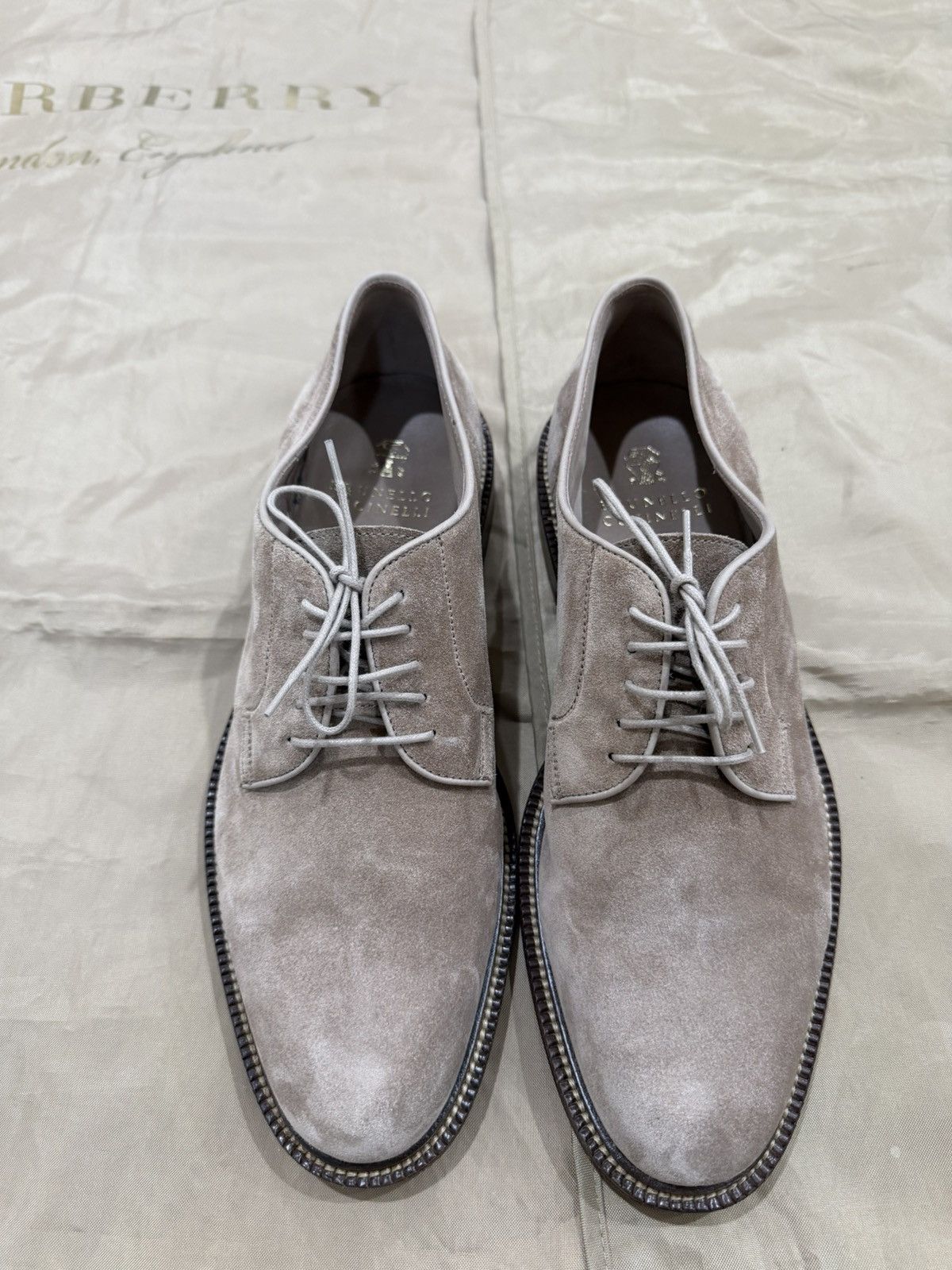 Brunello Cucinelli Brunello Cucinelli Suede Derby shoes Size 44 Size US 11 / EU 44 - 2 Thumbnail