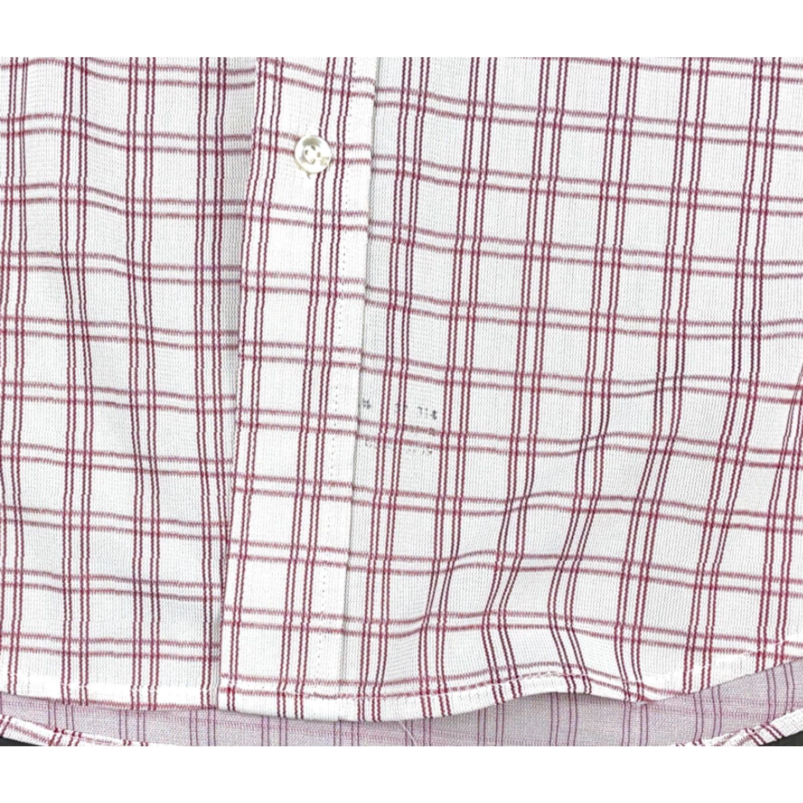 Vintage VTG TownCraft Shirt Men 16.5 White Plaid Check Lightweight Button-Up 70s Mens Size US L / EU 52-54 / 3 - 4 Thumbnail