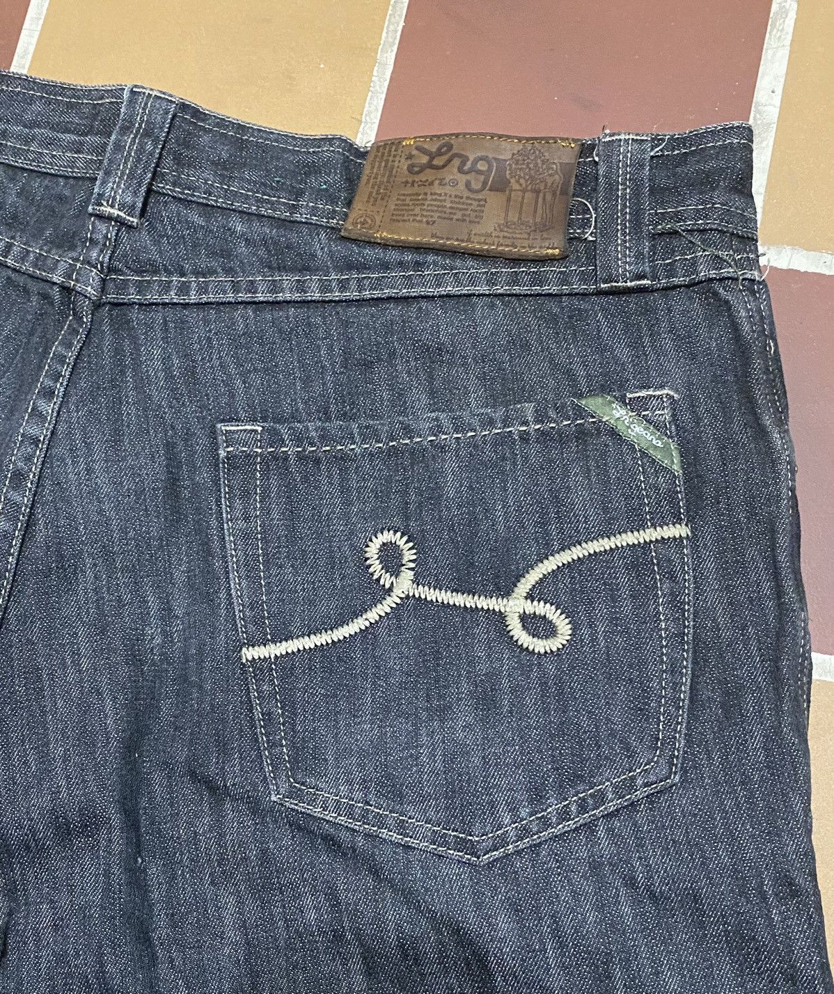 LRG Crazy Y2K LRG Baggy Black Jeans Size US 37 - 3 Thumbnail