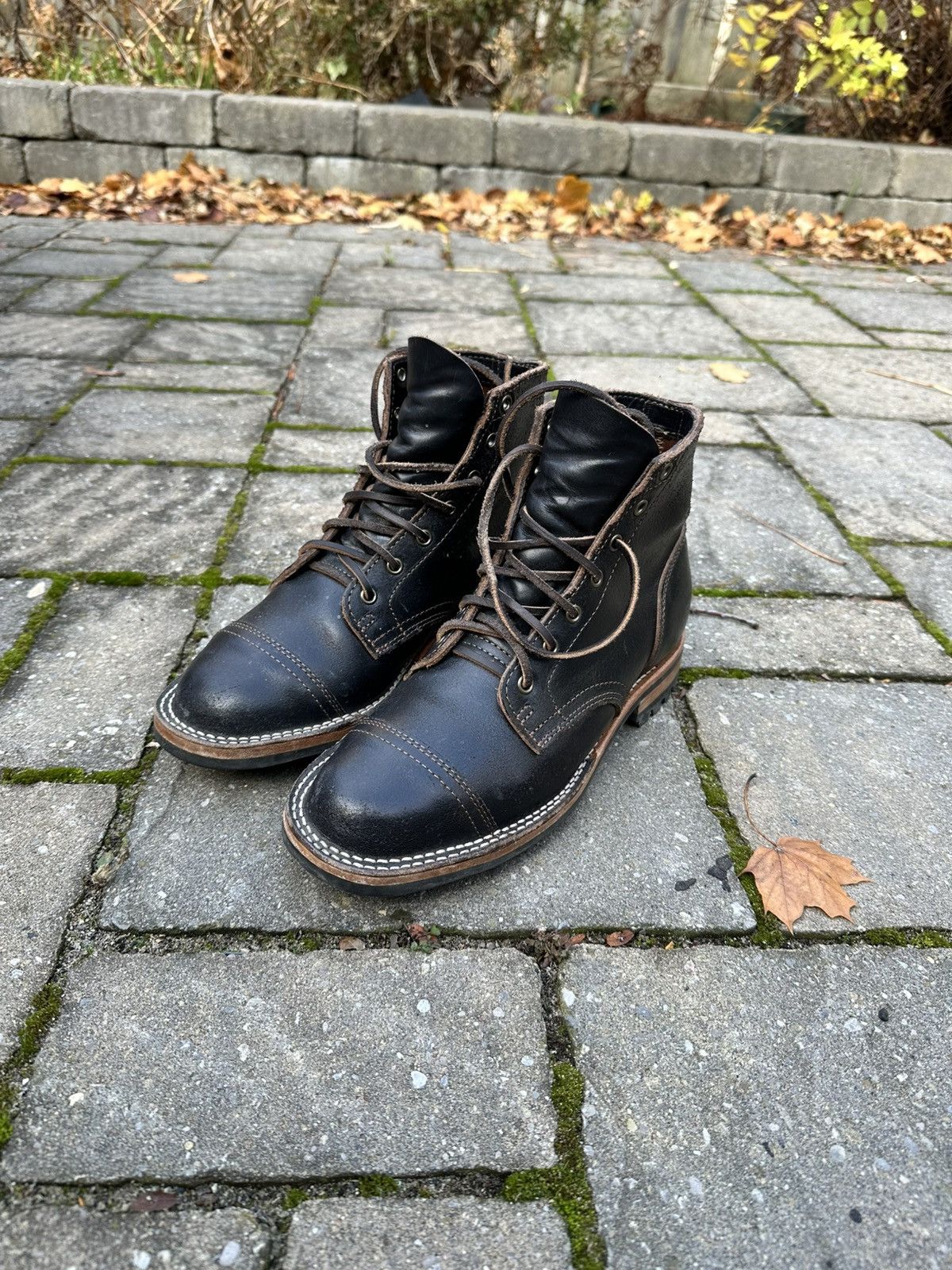 Truman Boot Co. Truman Stitchdown Black Waxed Flesh on 79 last Size US 7 / EU 40 - 1 Thumbnail