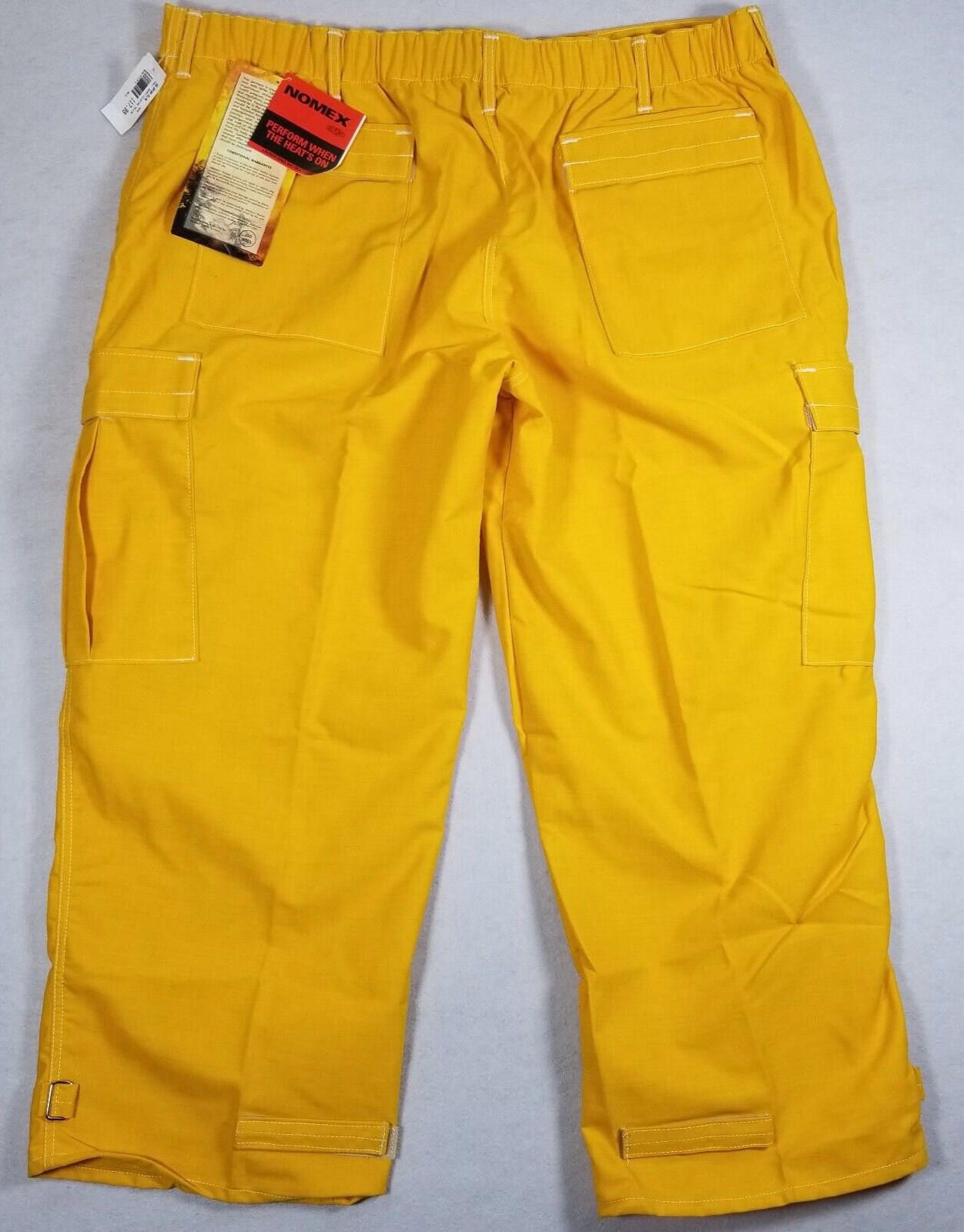 DuPont Nomex Crew Boss Wildfire Yellow Fire Fighting Pants 3XL/30 Size ONE SIZE - 7 Thumbnail