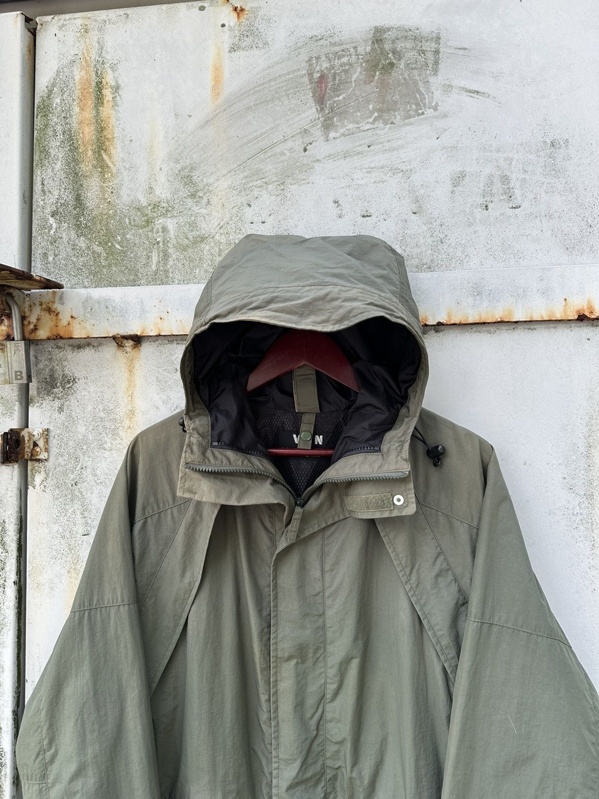 Vintage 👹Vintage Faded Van Sport Hooded Utility Jacket Size US L / EU 52-54 / 3 - 4 Thumbnail