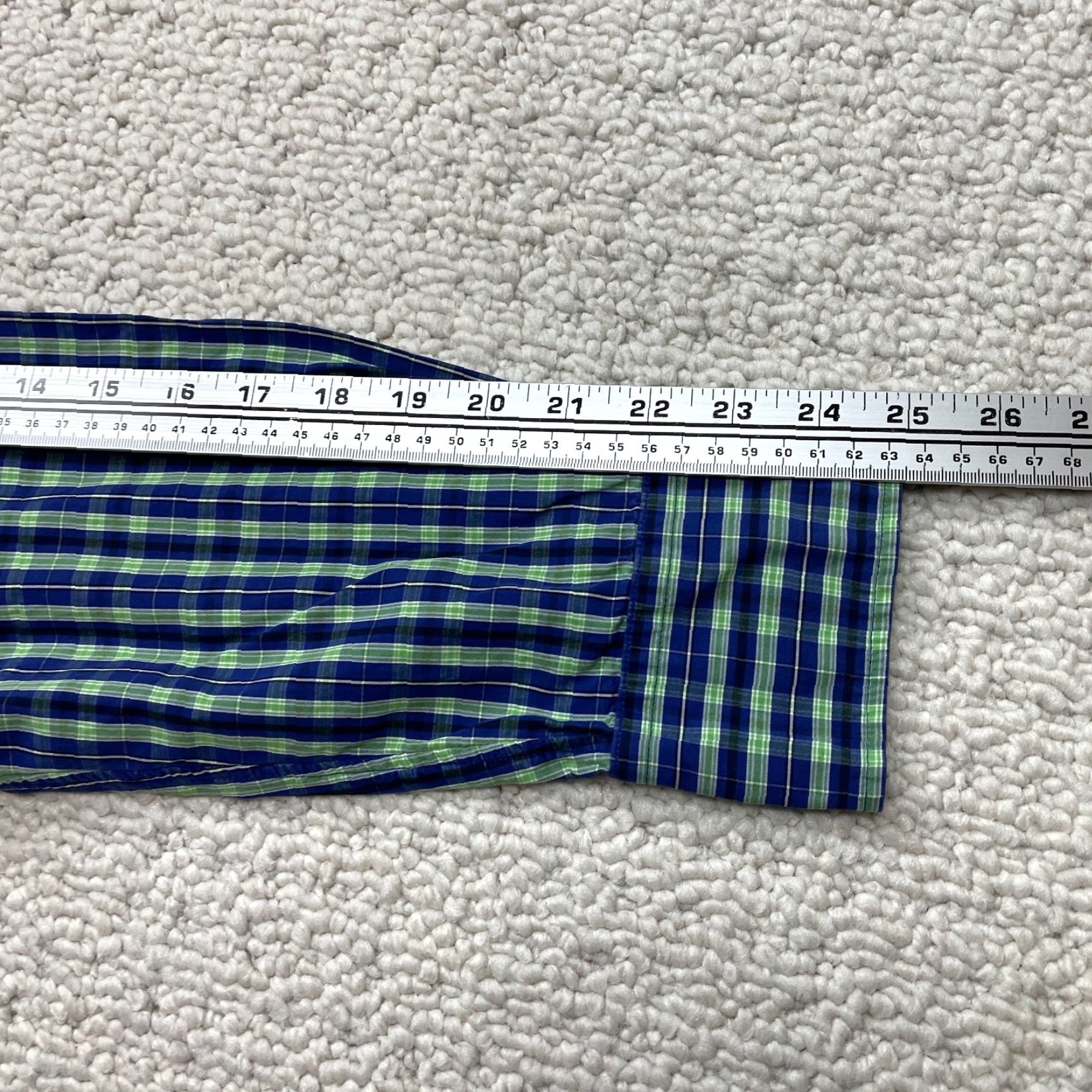 Tommy Hilfiger Tommy Hilfiger Button Down Shirt Mens Large Blue Plaid Slim Fit Long Sleeve Top Size US L / EU 52-54 / 3 - 6 Thumbnail