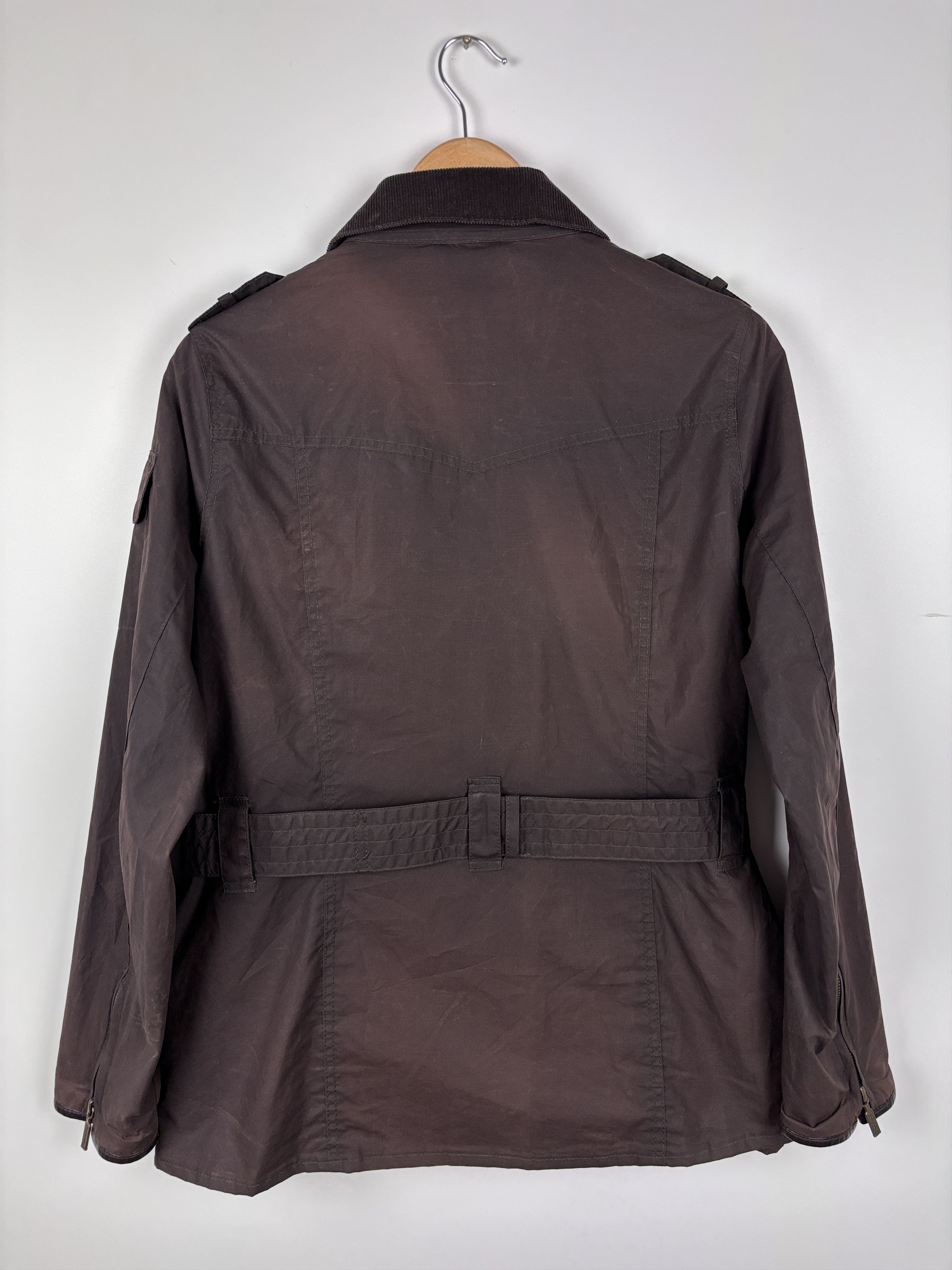 Barbour Barbour Explorer Waxed Belted Jacket Brown UK 16 / US 12 Size XL / US 12-14 / IT 48-50 - 4 Thumbnail