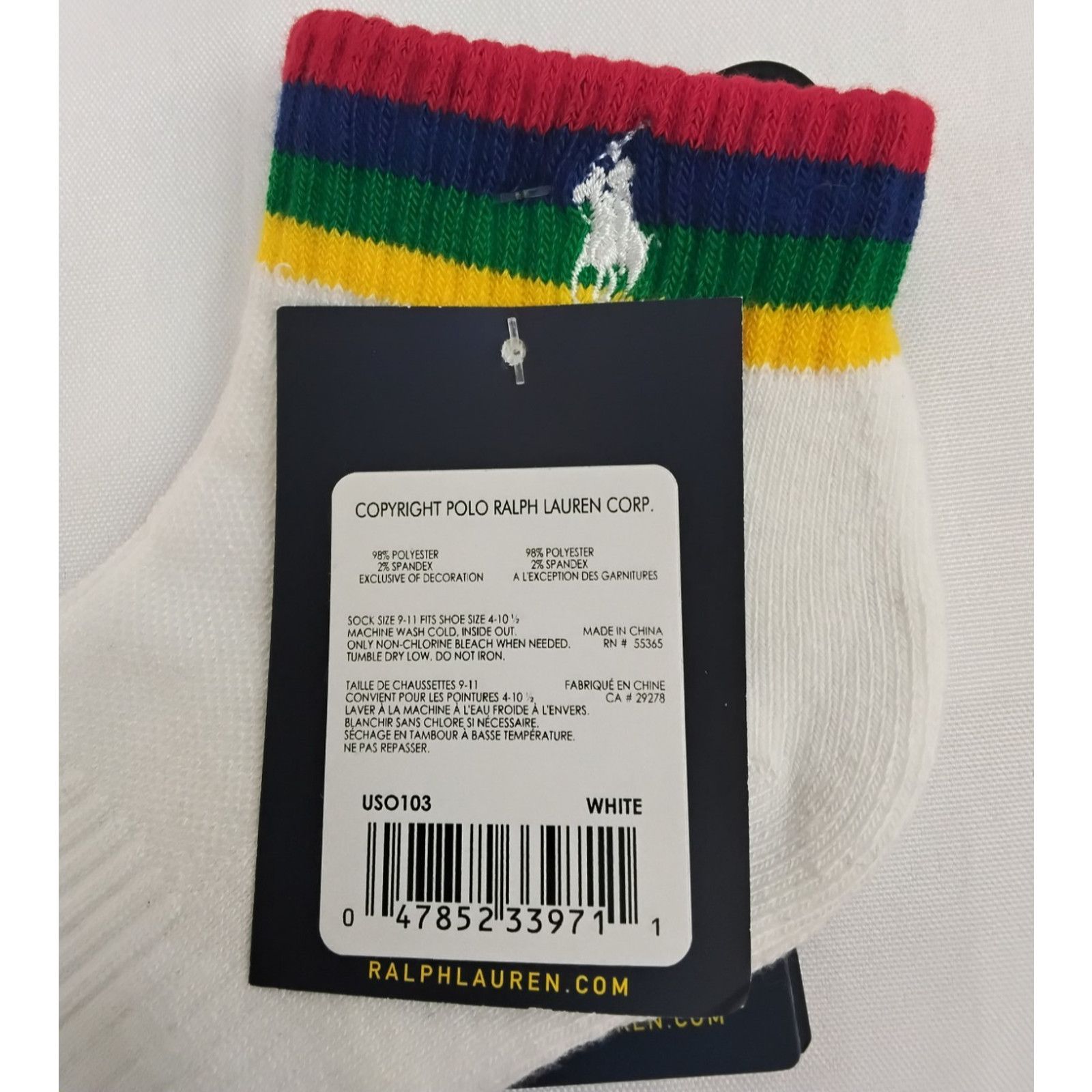 Polo Ralph Lauren Polo Ralph Lauren US Open Socks One Size 3 Pack NWT Size ONE SIZE - 4 Thumbnail