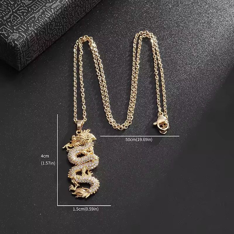 Japanese Brand Dragon Streetwear Necklace Chain Size ONE SIZE - 6 Thumbnail