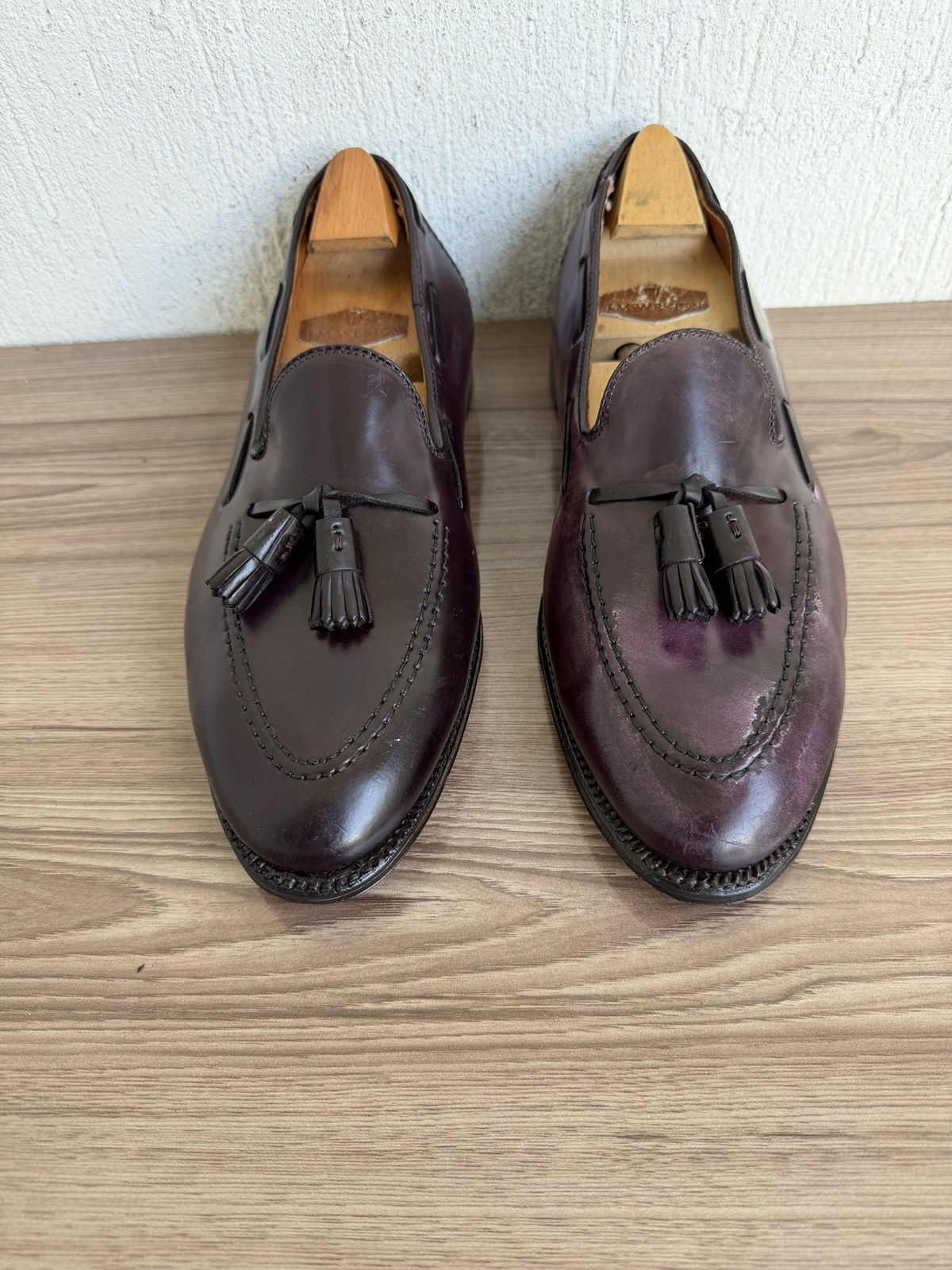 Alden Burgundy shell cordovan tassel loafers by brook brothers Size US 10.5 / EU 43-44 - 5 Thumbnail