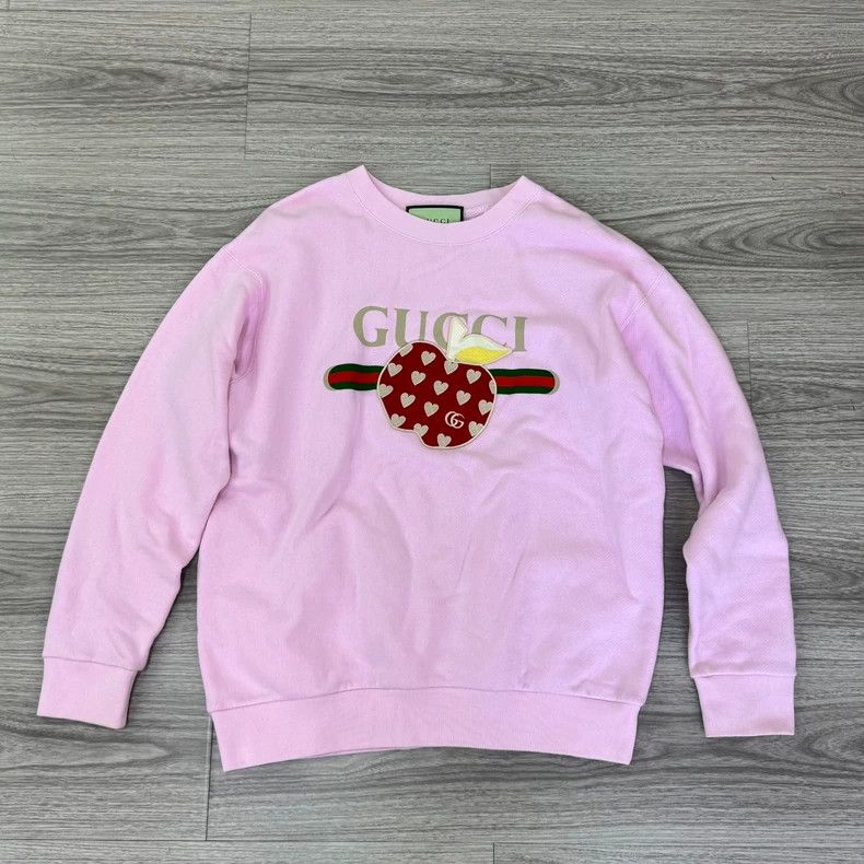 Gucci Gucci SS21 Love Apple Pattern Pullover Loose Round-neck Lo Size XS / US 0-2 / IT 36-38 - 1 Thumbnail