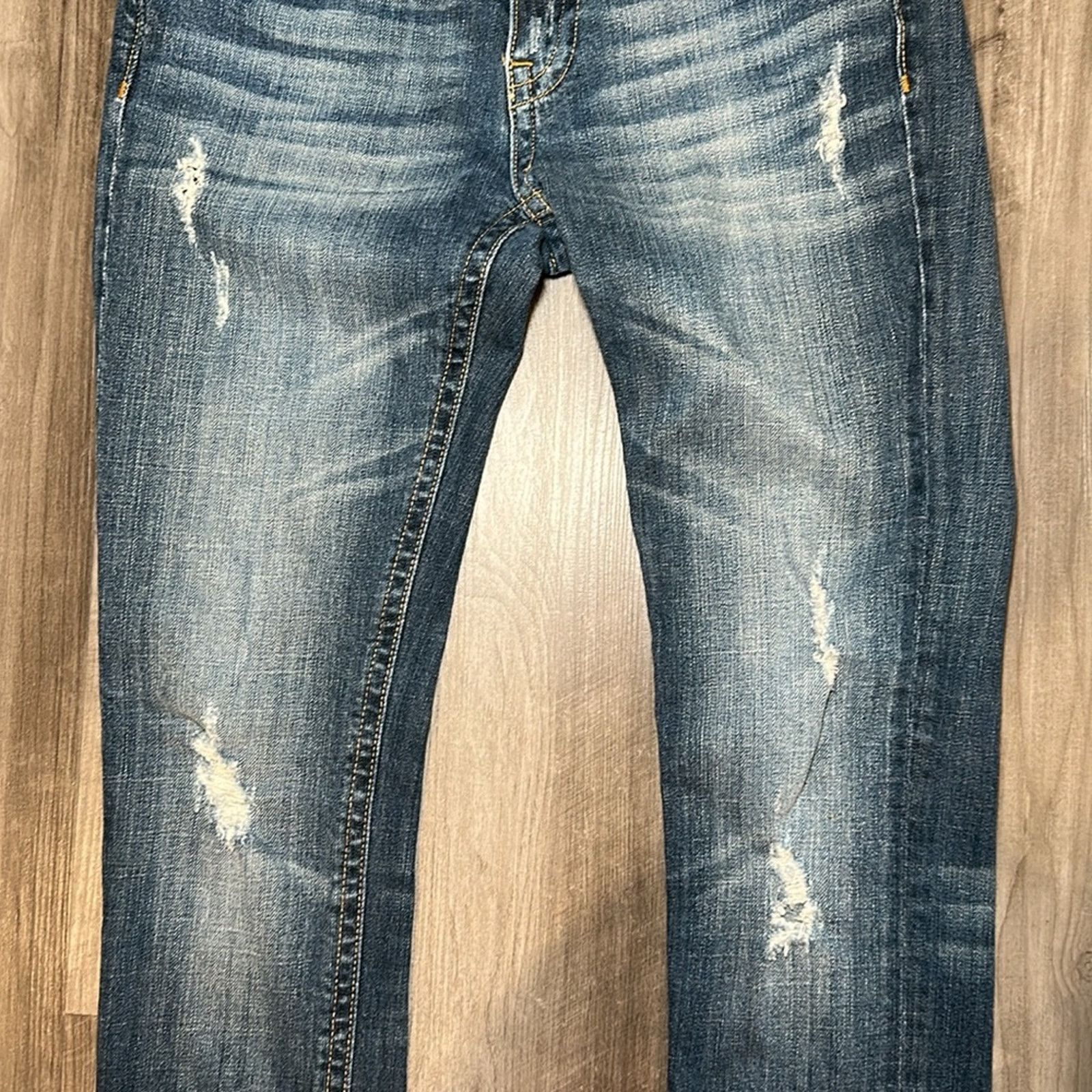 Other Vigoss Studio The Brooklyn Skinny Distressed Jeans - 7/8 29 Size 29" - 5 Thumbnail
