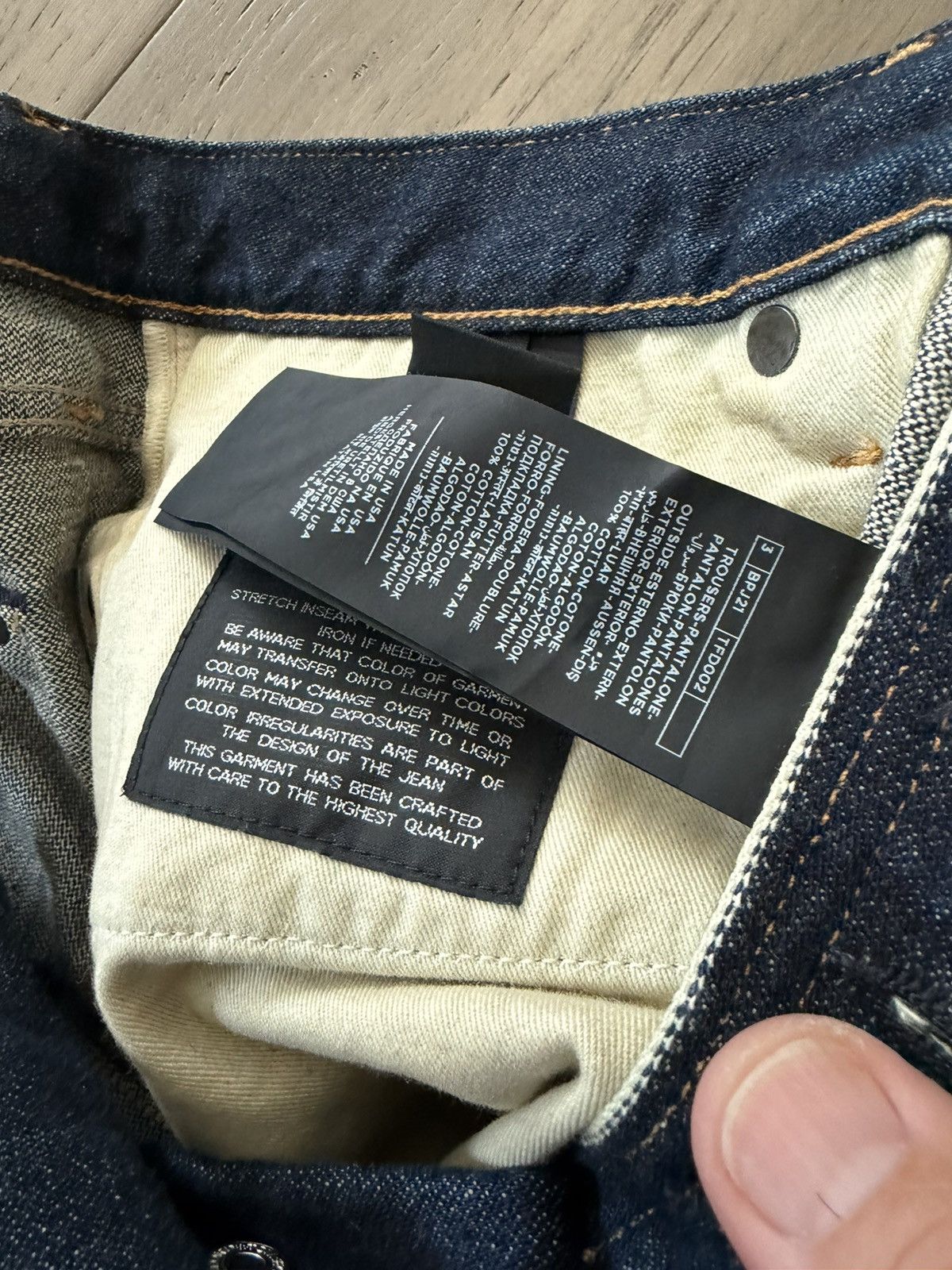 Tom Ford Tom ford 34 straight leg in dark wash Size US 34 / EU 50 - 5 Thumbnail