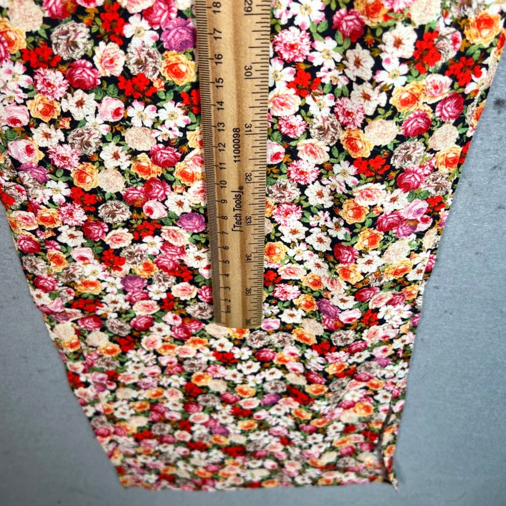 Mango Mango Womens Floral Trousers High-Waist Size 6 Multicolor Viscose & Polyester Size 28" / US 6 / IT 42 - 7 Thumbnail
