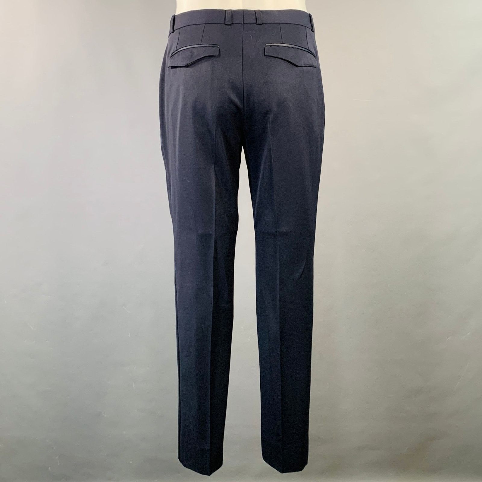 Burberry Prorsum BURBERRY PRORSUM Size 40 Navy Wool Notch Lapel Tuxedo Size 40R - 6 Thumbnail