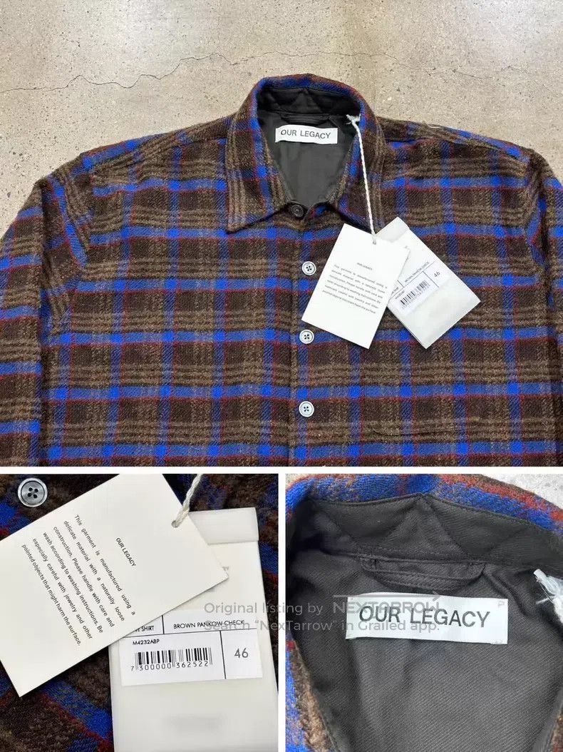 Our Legacy Our Legacy Plaid Shirt Brown Tone Size US S / EU 44-46 / 1 - 5 Thumbnail