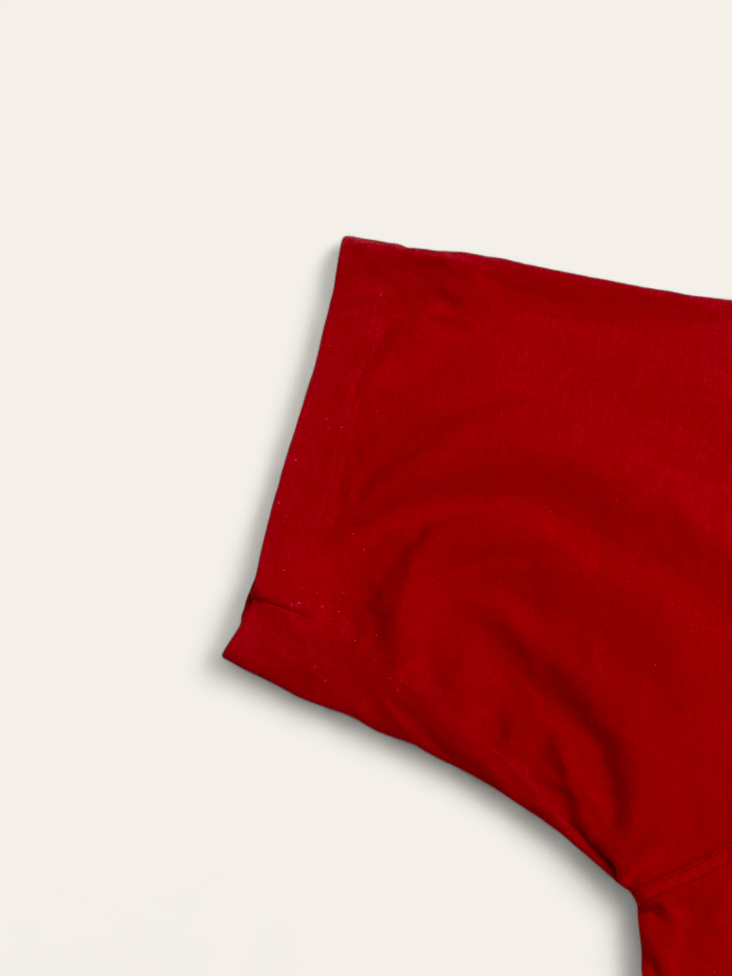 Vintage 90s Vintage PINSTRIPE Red Big Logo T Shirt Single Stitch Size US XL / EU 56 / 4 - 3 Thumbnail