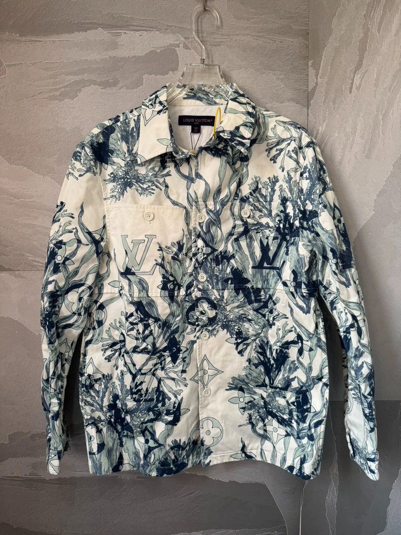 Louis Vuitton Louis Vuitton Coral Seaweed White Blue Jacket Size US M / EU 48-50 / 2 - 1 Thumbnail