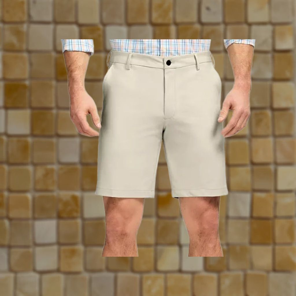 Izod NEW MENS IZOD TRAVELER PERFORMANCE DRESS SHORTS TAUPE CLASSIC FIT 9.5 INSEAM 42 Size US 42 / EU 58 - 1 Preview