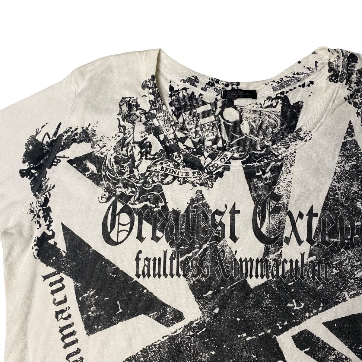 Hysteric Glamour 2000's Sky Bomber Poem Brit Flag Tattoo Shirt Size US M / EU 48-50 / 2 - 2 Thumbnail