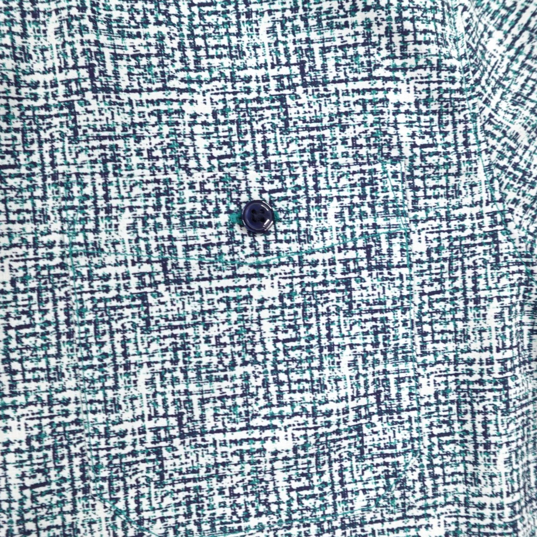 Vintage 7 Diamonds Shirt Mens Large Blue Fascination Street 4 Way Stretch Button Up Size US L / EU 52-54 / 3 - 3 Thumbnail
