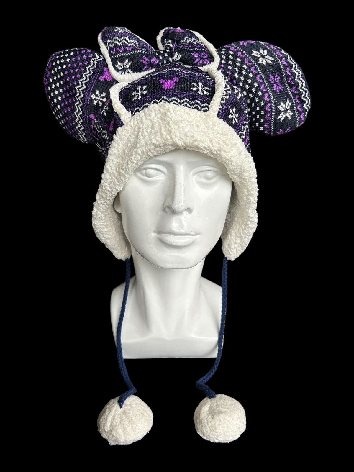 Japanese Brand × Kapital × Vintage Bunny Horn Devil Japanese Mickey Mouse big Beanie Hats☠️ Size ONE SIZE - 1 Thumbnail