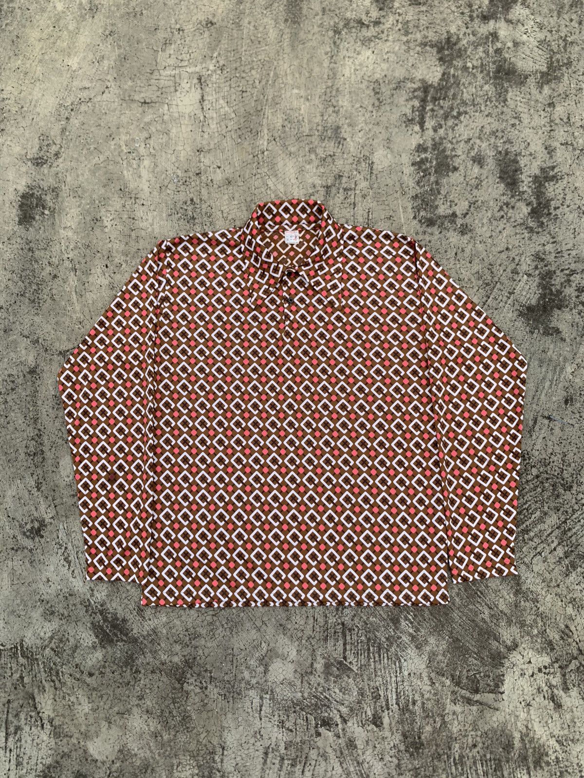Dry Bones Japanese Brand Dry Bones Monogram Polo Shirt Long Sleeves Size US M / EU 48-50 / 2 - 1 Thumbnail