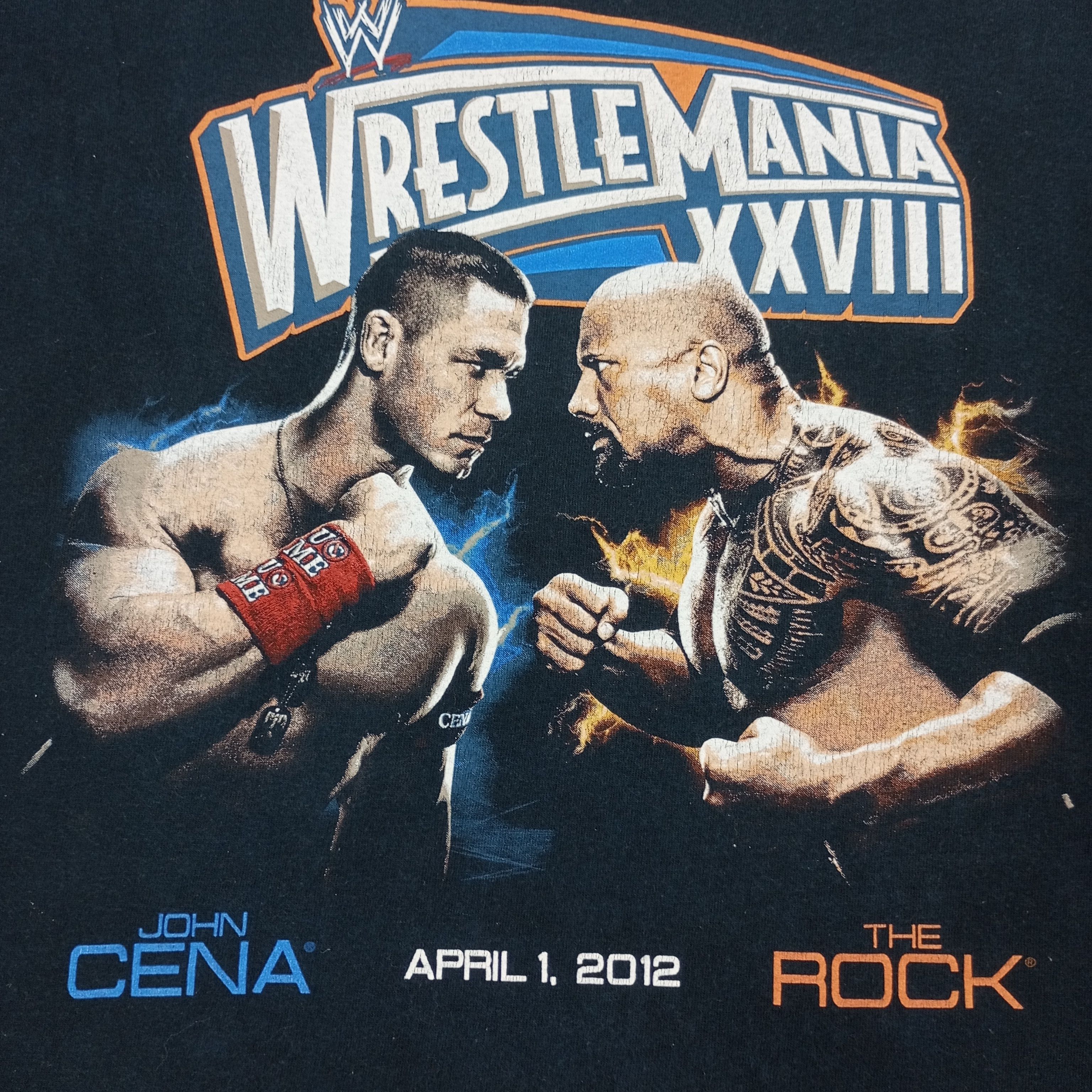 Vintage × WWE WWE Wrestle Mania John Cena X The Rock Tshirt Size US L / EU 52-54 / 3 - 2 Thumbnail